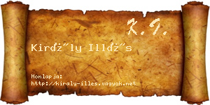 Király Illés névjegykártya