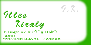 illes kiraly business card